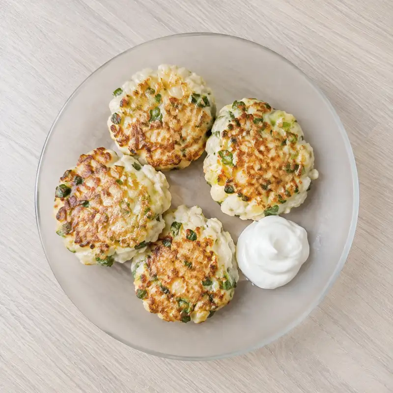 Ленивые пирожки с яйцом, сыром и луком